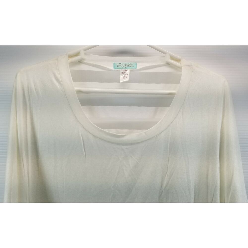 Six Degrees of Separation Women's White Shirt Blouse Contrast Striped Back Large - Picture 3 of 8